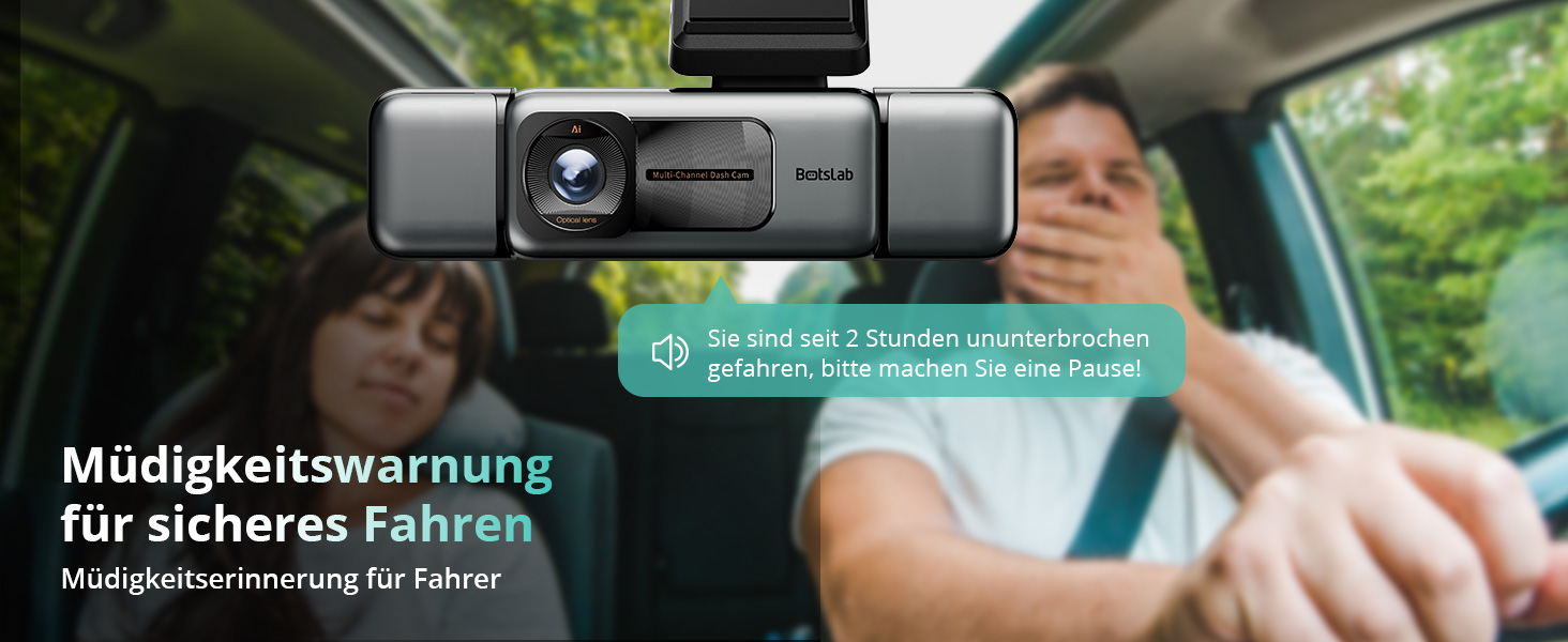 Dashcam BOTSLAB G980H 4-канальна з GPS, WiFi, IPS-дисплеєм та Super Night Vision, 3K+3*1080P, 128GB SD, G-Sensor, Loop-запис, Park Monitoring