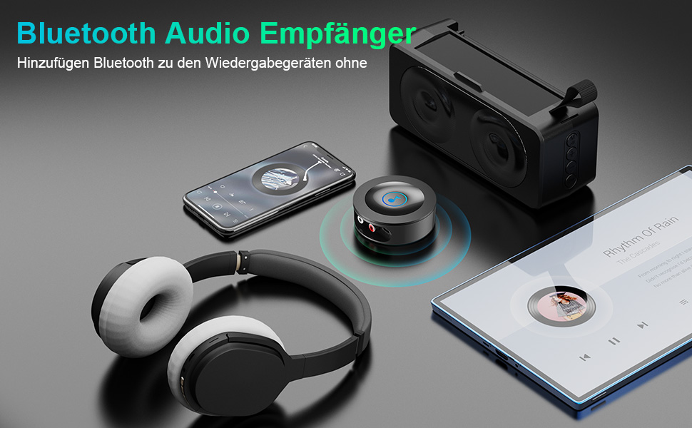 Bluetooth 5.2 адаптер для стереосистеми: AUX, RCA, HiFi, Lossless, низька затримка