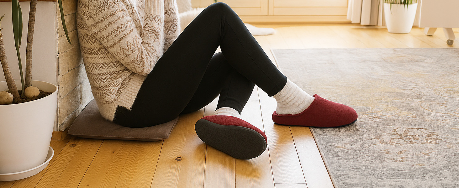 Тапочки жіночі Mishansha, зимові, теплі, коралові, з велюру, чорні, 39 EU