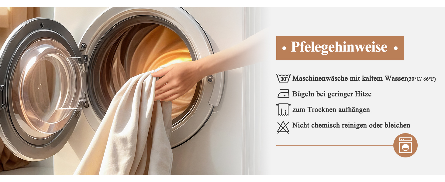 Штора для душу EurCross 180x200 см, текстильна, водонепроникна, бежева. З антигрибковим покриттям, машинне прання, з 12 кільцями