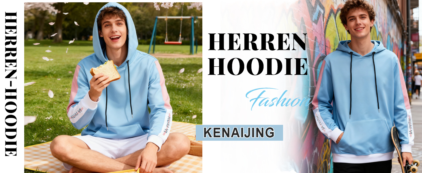 Чоловічий світшот з капюшоном Kenaijing, бавовна, чорний, розмір M