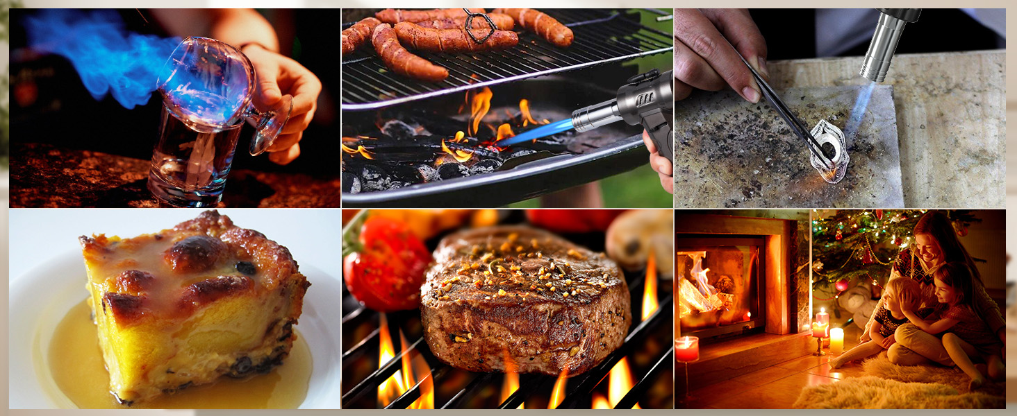Газовий пальник Бусен для кухні, гриля, кемпінгу, BBQ, каміну та випічки (без газу)