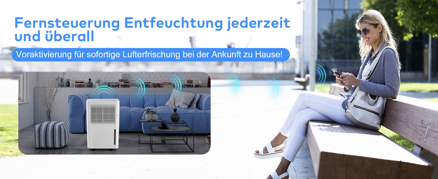 Зволожувач повітря Pasapair 12L - автоматичний осушувач для дому до 120 м³ з таймером, 3 режими, цифровий дисплей, шланг, захист від вологи та плісняви