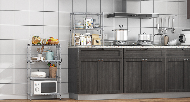 Himimi Regal - 54 x 29 x 160cm Metal Wire Shelf Unit