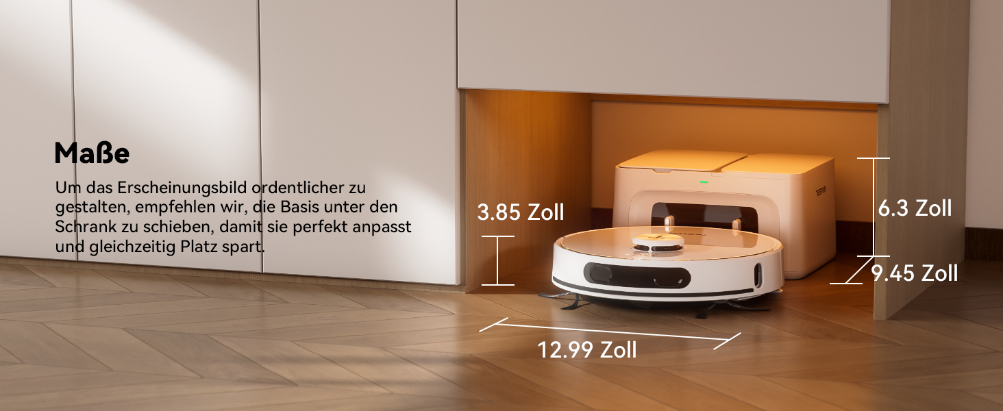 Робот-пилосос Tesvor S8MAX 3-в-1 з функцією миття підлоги, 8000Pa, LiDAR-навігація, 240 хвилин роботи, керування через додаток/Alexa, самостійна вивантаження сміття, 2.5L, для великих приміщень та домогосподарств з тваринами