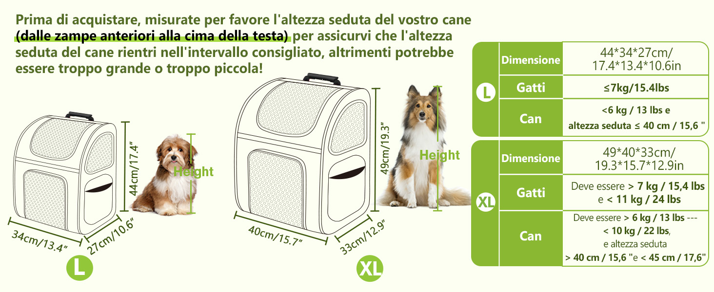 Pecute Pet Carrier Backpack with Mesh Window - Portable & Foldable Cat & Dog Carrier Bag - Breathable, Lightweight, Waterproof Oxford Cloth - Large Capacity, Non-Slip, Black, Classic Mesh (L)