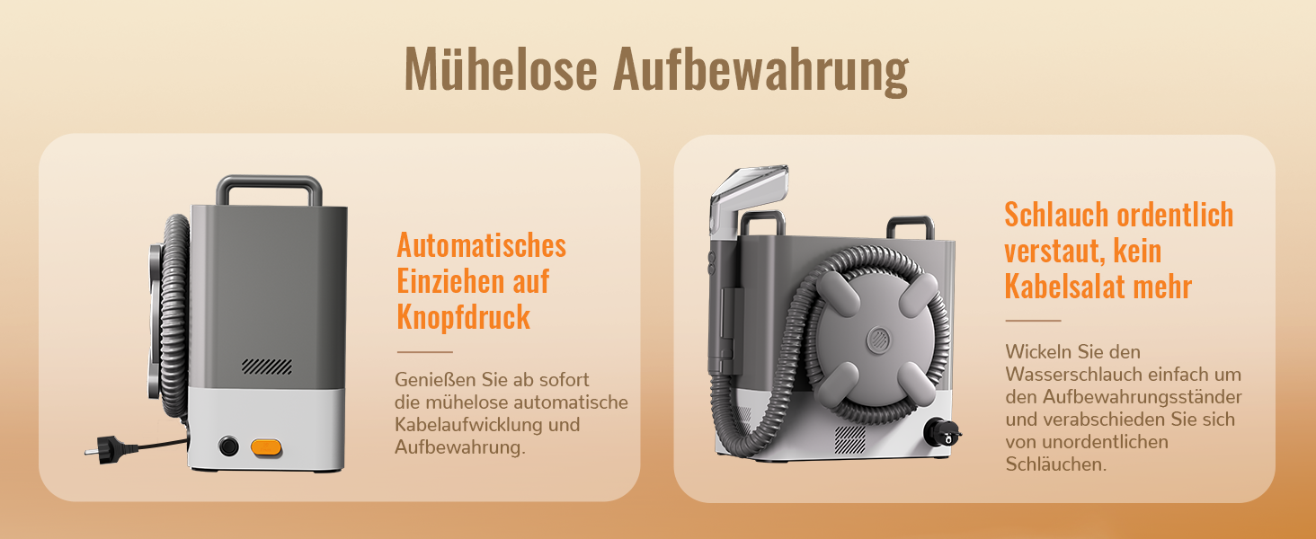 Пилосос для м'яких меблів з пароочищувачем, 17000PA, чорний. Апарат для чищення м'яких меблів з функцією гарячої води та високої температури, вбудованим резервуаром для води, 3 насадки, функція точкового очищення