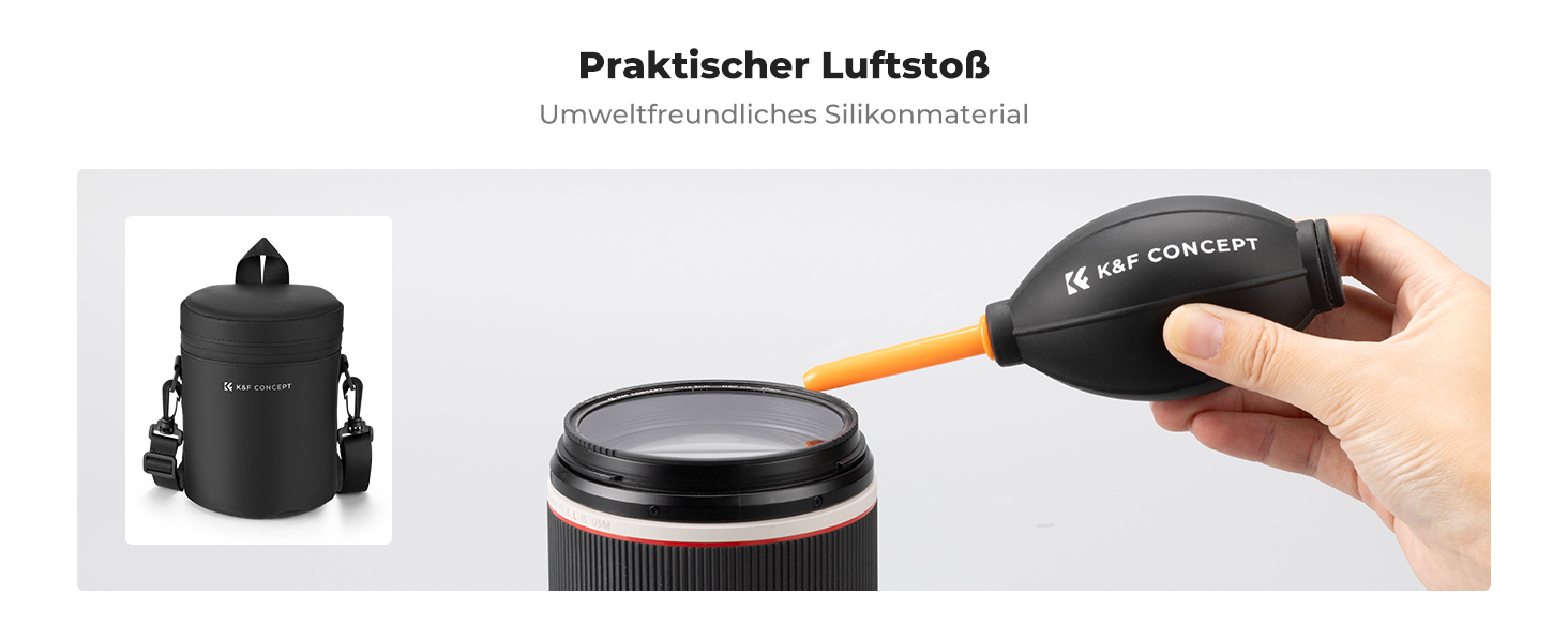 Сумка для об'єктива K&F Concept, водонепроникна, захисна, для DSLR/SLR, до 8x14 см