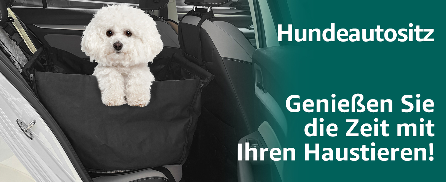 Автокрісло для собак - міцне, водонепроникне, для малих та середніх порід