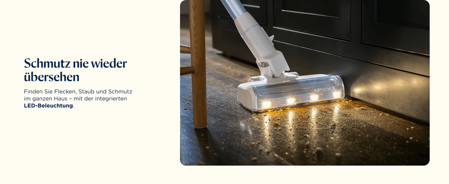 Бездротовий пилосос Bissell PowerClean FurGuard з акумулятором 2500 mAh, 280W, HEPA-фільтр, самоочищення щітки, світло FurFinder, для видалення шерсті тварин, 50 хв роботи