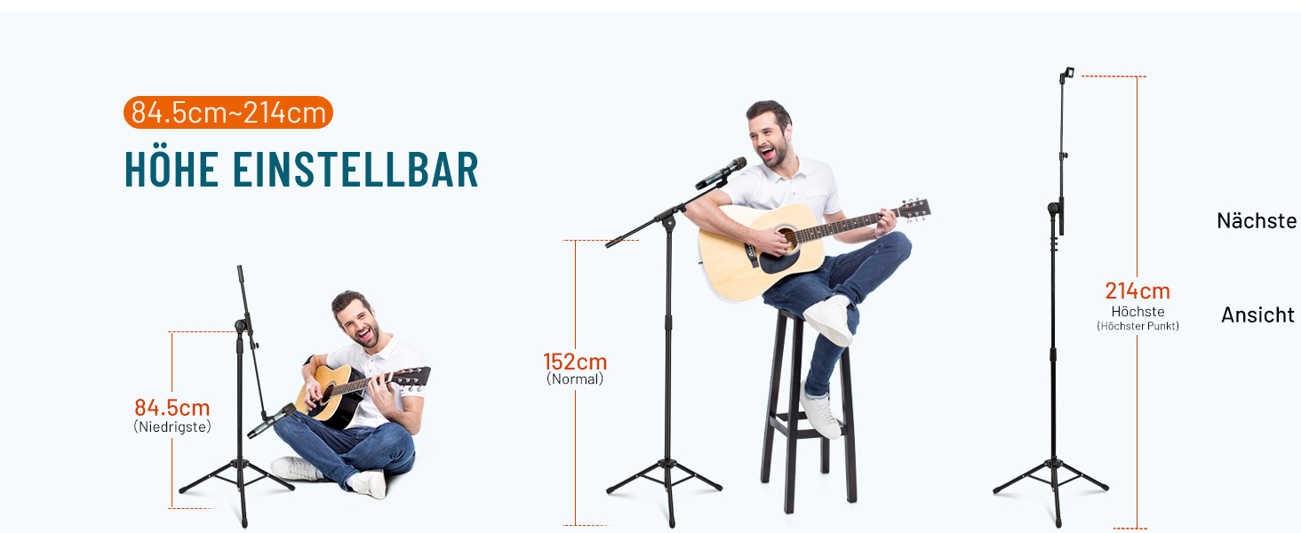 Підставка для мікрофона 2-в-1 з кабелями та сумкою, CY0311 – для вокалу, сцени, конференцій та презентацій