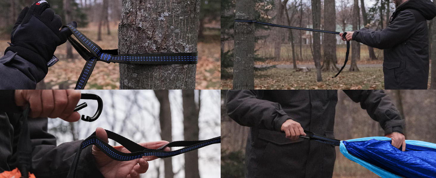 Гамак для відпочинку на відкритому повітрі, кемпінгу, 2 особи, 300 x 200 см, ультралегкий, портативний, для подорожей, вантажопідйомність до 300 кг, сапфірово-блакитний, нейлон, дихаючий