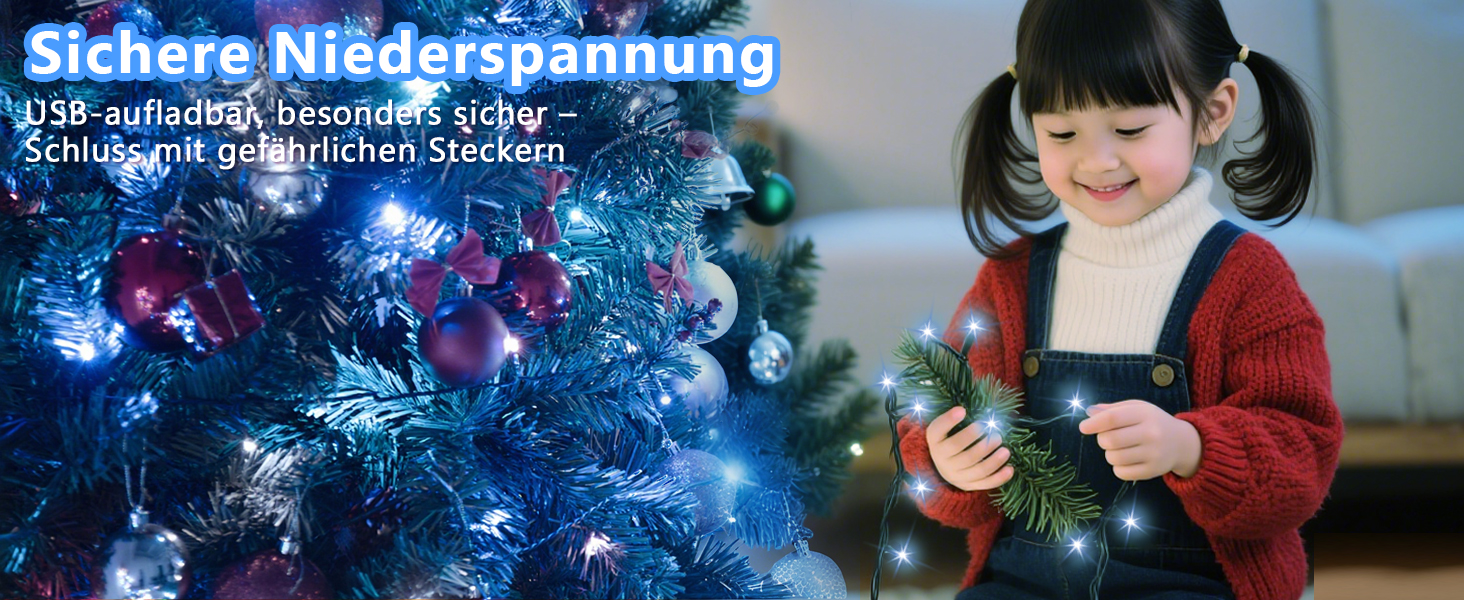 Ланцюжок прикрас LED 10м, 100 світлодіодів, тепле біле світло, з таймером, вологостійкий, для декору на Різдво, весілля, свята, балкона, саду