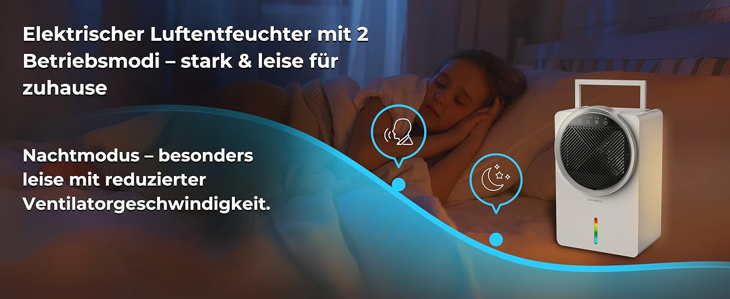 Електричний осушувач повітря Climative ION 12L/24h з Wi-Fi та очищувачем повітря для дому, квартири, ванної кімнати. Захист від вологи та плісняви до 20 м² (Adso)