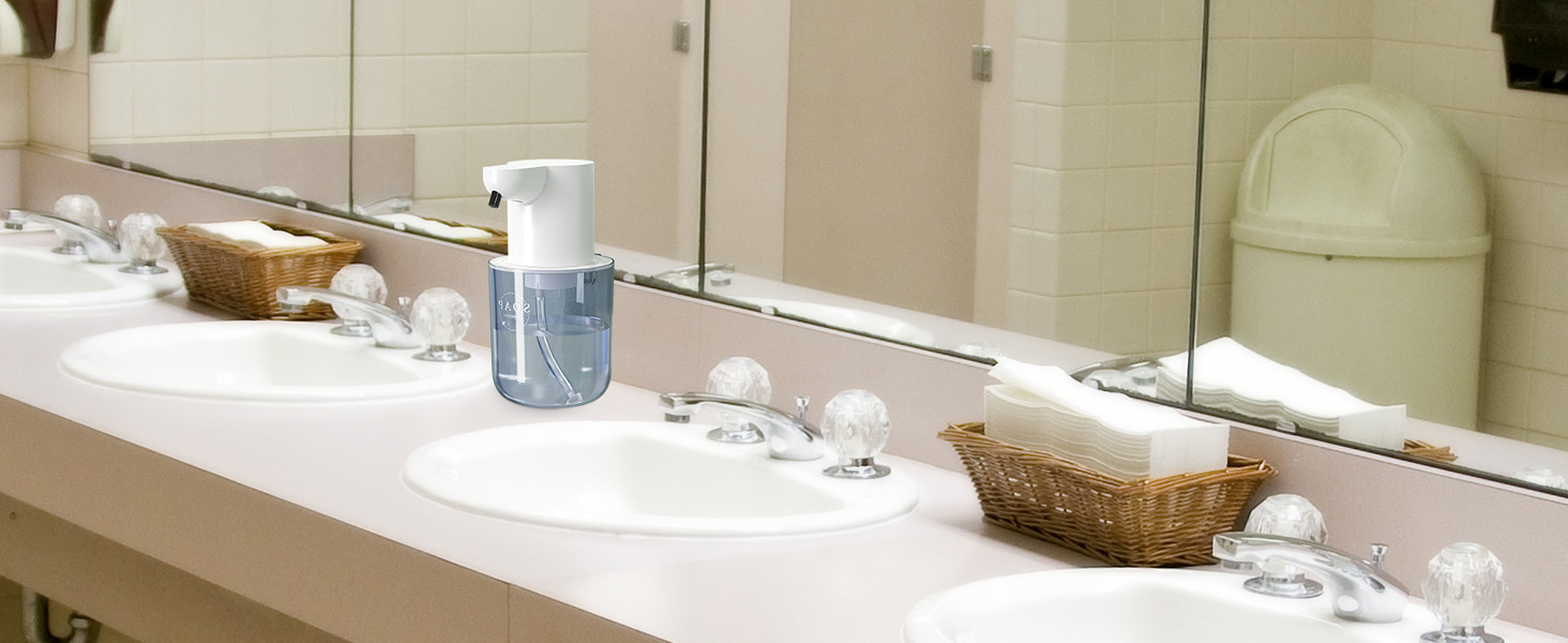 Автоматичний дозатор мила Cuteefun, 400 мл, сенсорний, індикатор заряду, 4 рівня дозування, для ванної/кухні, чорний