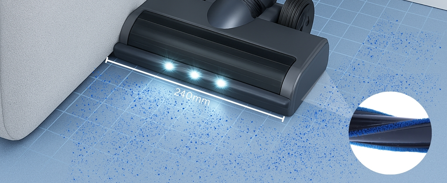 Акумуляторний пилосос VARIO150 | 3-в-1 | Потужний турбопилосос з 45 хв роботи та швидкою зарядкою | для 300 м² | Килим, тверді підлоги, шерсть тварин | LED пилосос-трійка | Бездротовий