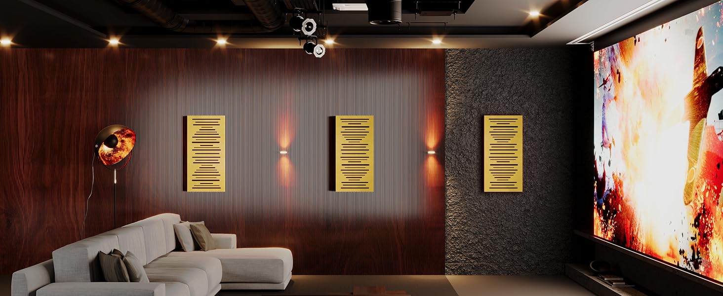 Акустична панель Addictive Sound Binary Diffuser Hybrid: гібридний дифузор та абсорбер (бінарний алгоритм 250-9300 Гц), дерево, 120x60x11,5 см, коричневий