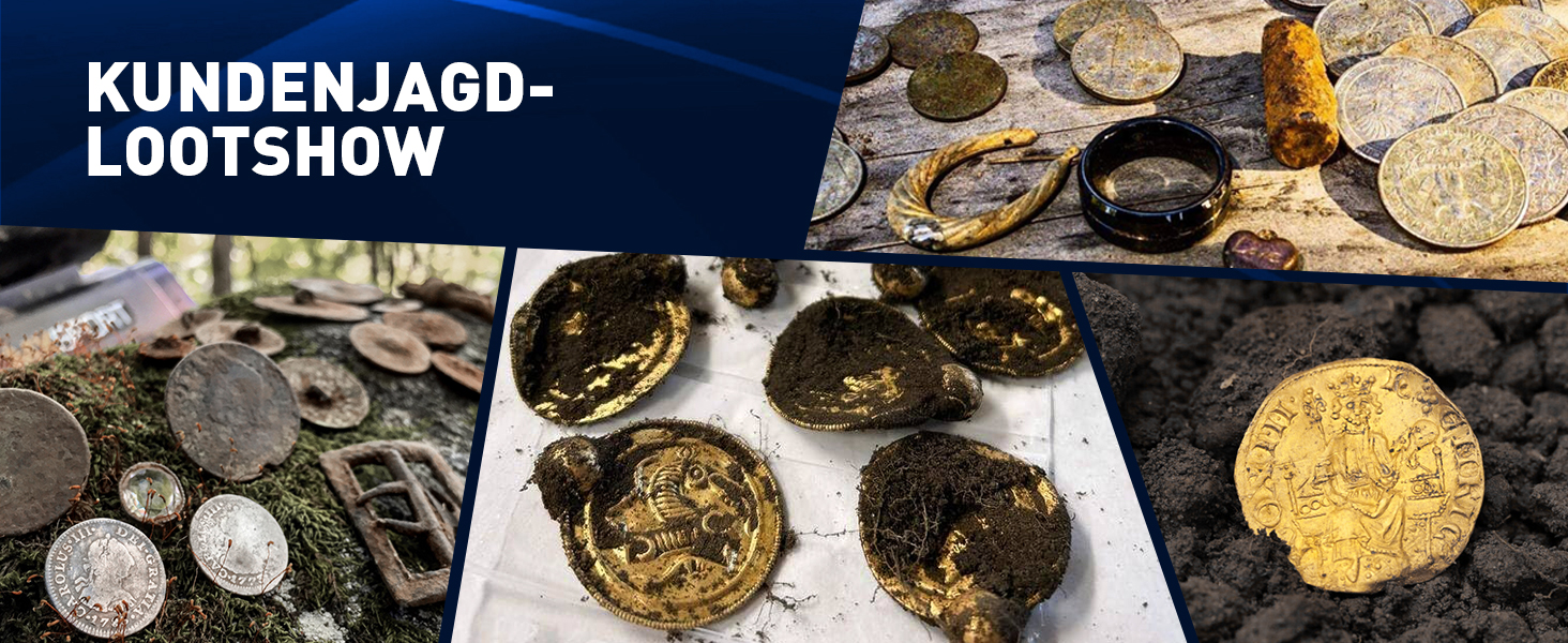 Професійний металошукач Metalldetektor Professional з водонепроникною DD-котушкою 14'' та широким діапазоном сканування, з функцією Pinpoint, глибиною виявлення 33 см, 4 режими, для дорослих, синій