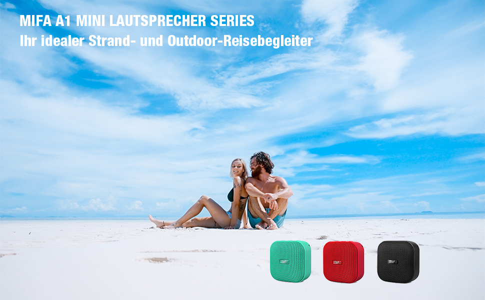 MIFA A1 Mini Bluetooth колонка, TWS, 15 год, IP56, чорна