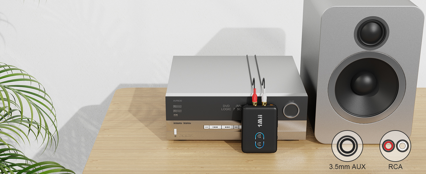Bluetooth-трансмітер та ресивер 1Mii ML302+, двоканальний адаптер для ТБ та навушників (Dual Link)