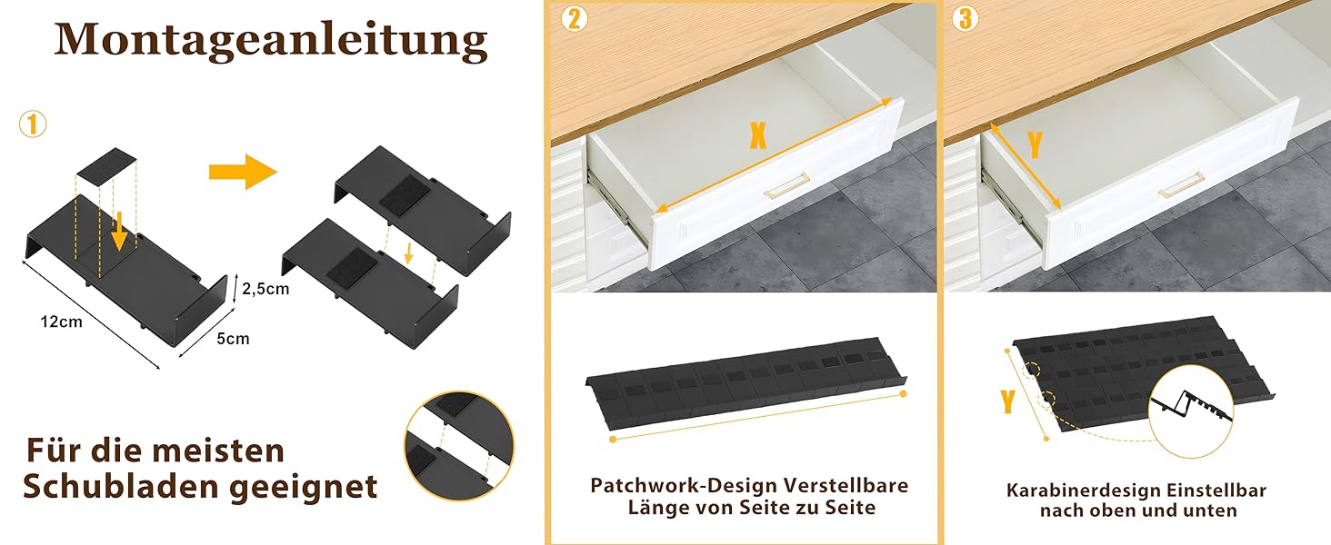 Організатор для спецій Famhap, 24 шт. - полиці для спецій у ящик, чорний | Організатор спецій для кухні