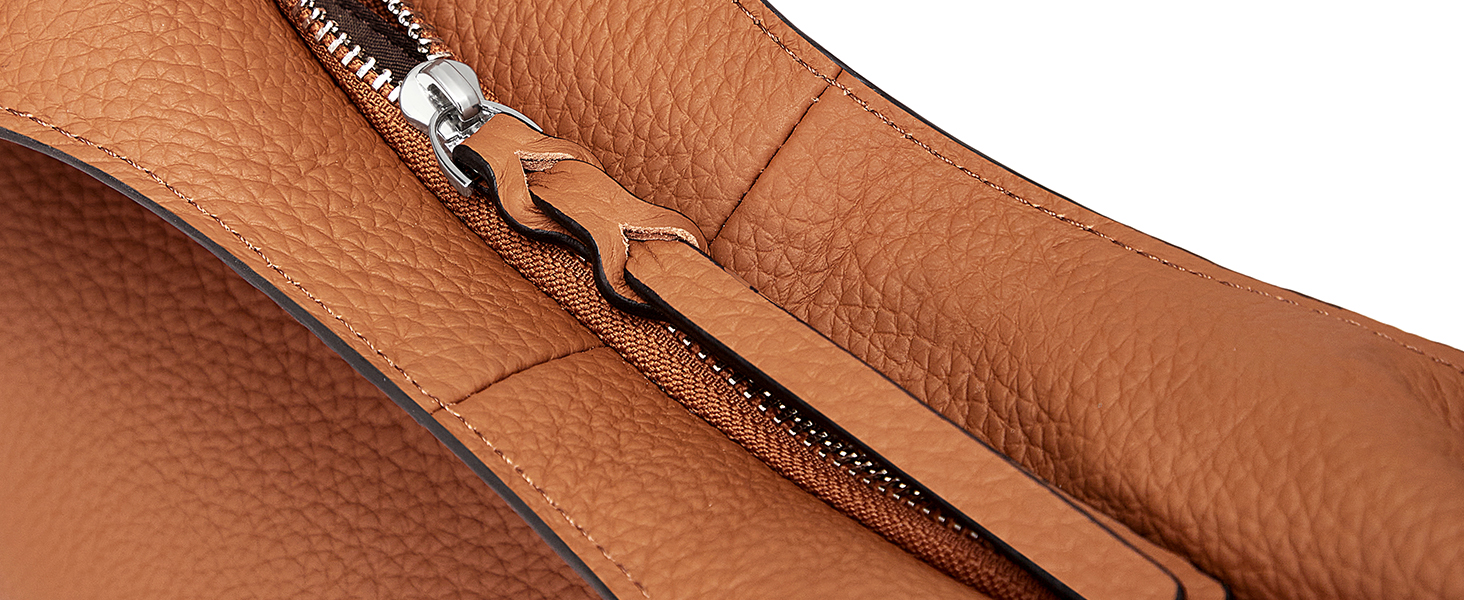 Шкіряна сумка-шопер Cnoles для жінок, велика сумка-тоут на плече для офісу, школи, покупок, коричнева 39x12x28.5 см