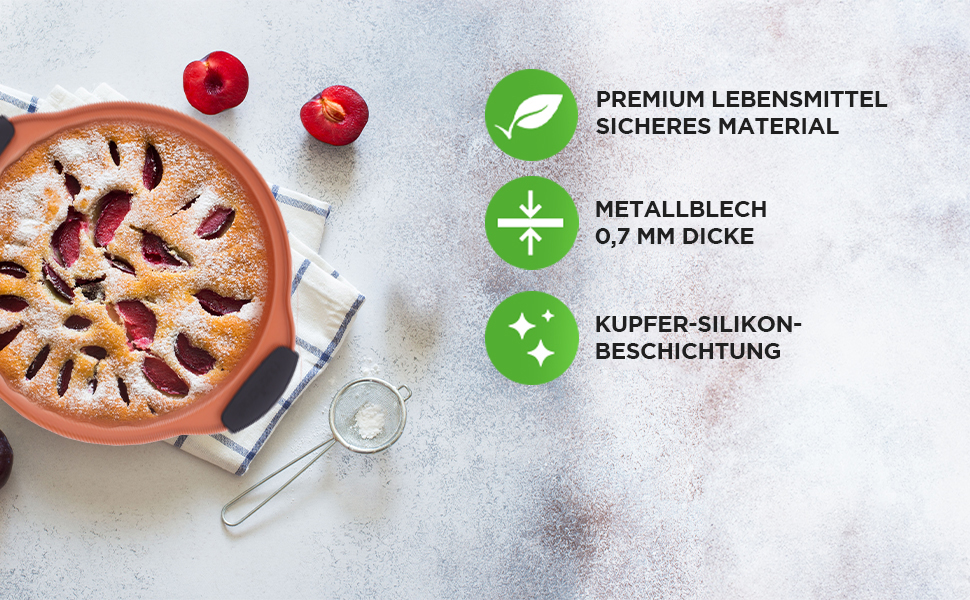 Набір форм для випікання NutriChef 10 предметів – форми для кексів, пирогів, хліба, мафінів, роз’ємна форма, кругла, прямокутна, для піци – антипригарне покриття