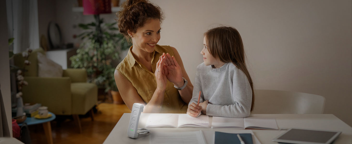 LED лампа для читання Glocusent з кріпленням, 3 кольори, 5 рівнів яскравості, акумулятор, для дітей (Altweiß)