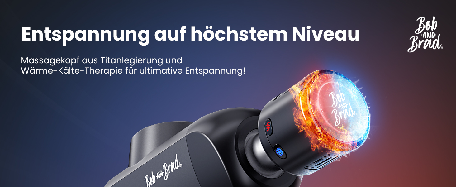 Bob & Brad X6 Pro Max Massage Gun with Heat & Cold Therapy - 11mm Amplitude Electric Muscle Massager