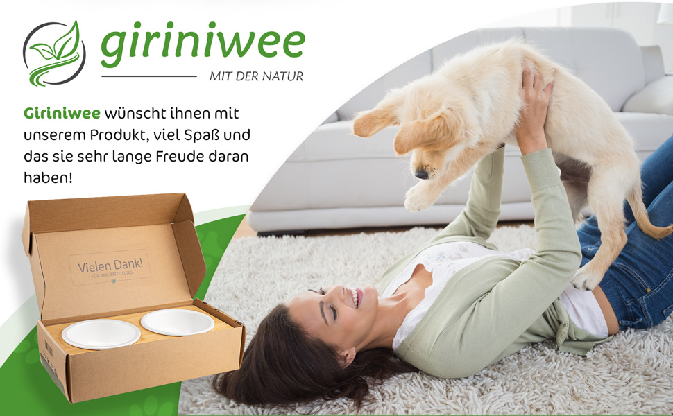 Миска для котів та тварин з бамбукового каркасу, подвійна керамічна миска 400 мл, для кошенят, собак, тварин