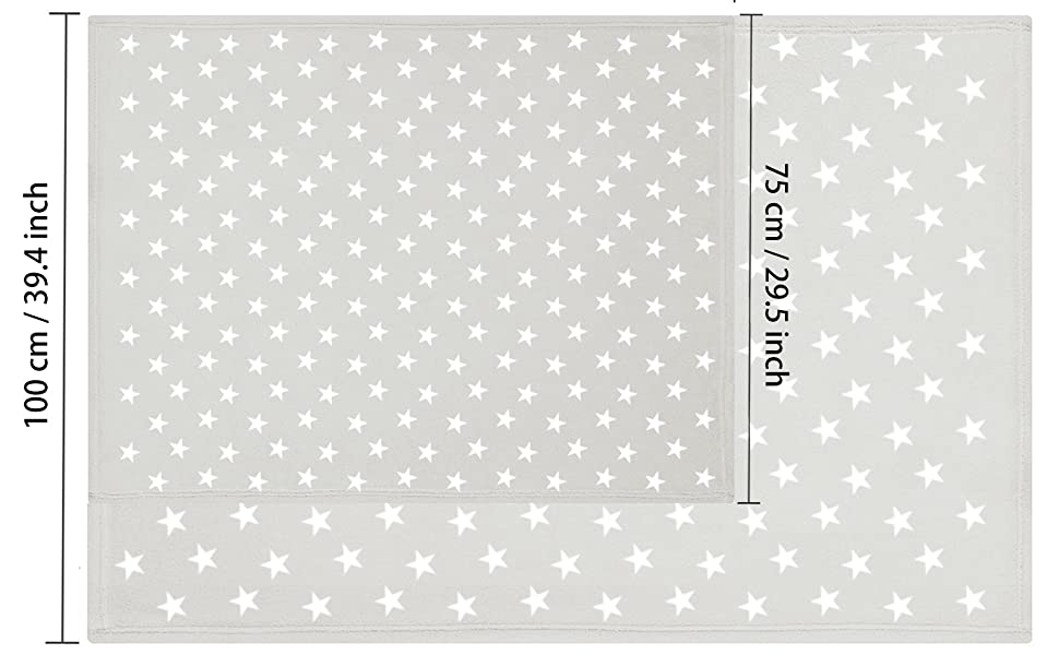 М'яка ковдра для собак та котів LeerKing: двошарова флісова ковдра 100 x 150 см (світло-сірий + зелений)