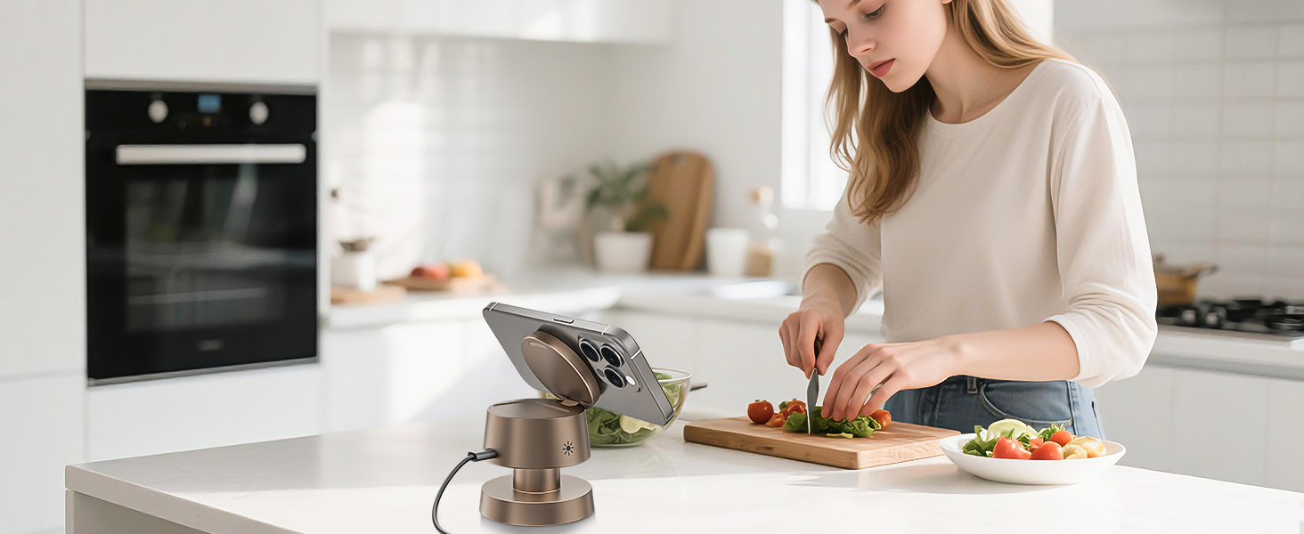 База для бездротової зарядки 4-в-1 для iPhone 17/16/15/14 Pro Max з нічним світлом, сумісна з Apple Watch та AirPods (Золота)