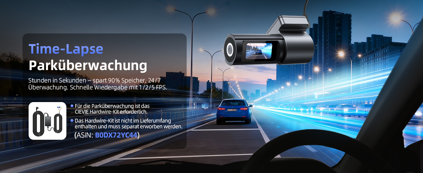 Відеореєстратор автомобільний 4K+1080P Dashcam з Wi-Fi, SD 64GB, нічна зйомка, G-сенсор, паркування
