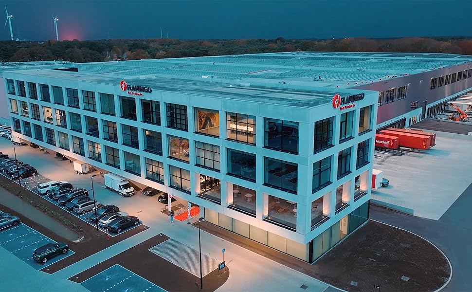 Миска для собак з кераміки, велика, 1.2л, антиковзаюча, бежево-зелена, Flamingo Anca, 1.2 л