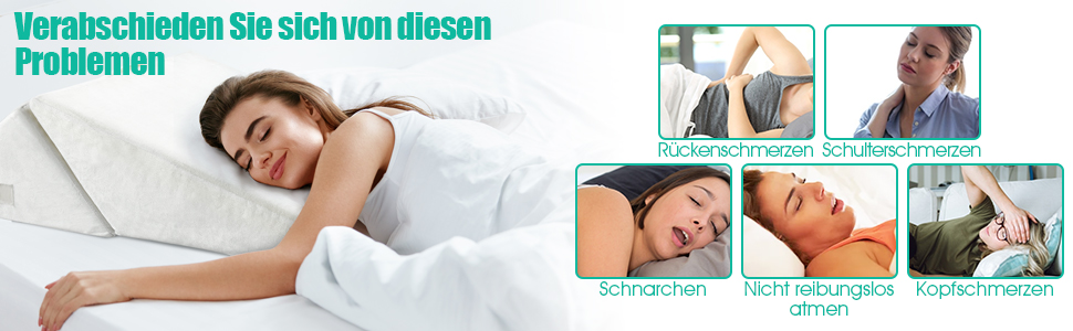 Підголовник GOPLUS для ліжка: подушка для читання, подушка для відпочинку, з піною з пам'яті, знімний чохол, подушка для ніг, подушка для спини, ергономічна з ручкою, подушка для вен, подушка для відпочинку для дивану/крісла, 54x32x50,5 см (Сірий)