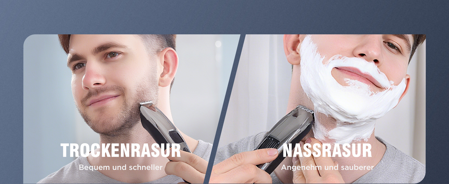 Електричний триммер для бороди Barttrimmer Herren: триммер, шавер, для тіла, USB