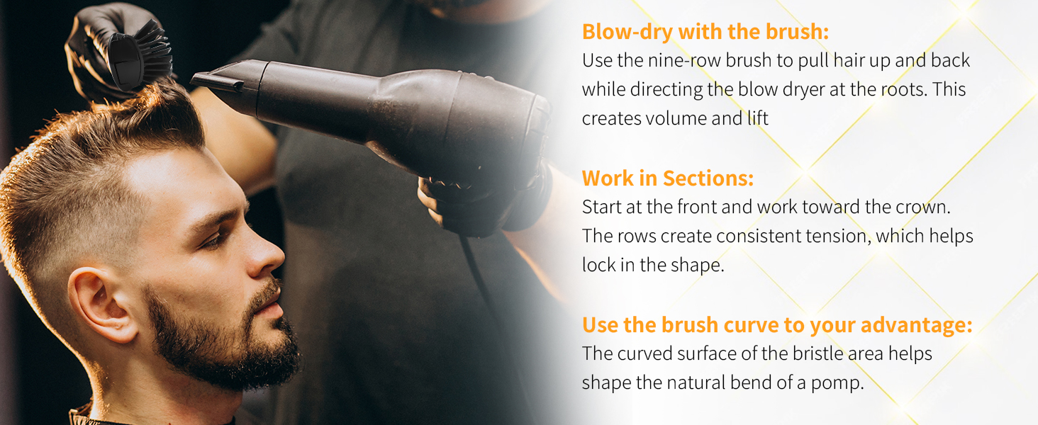 Набір гребінців для чоловічого стайлінгу DUAUI: 5 шт. для всіх типів волосся. Гребінець-щітка, гребінець для розчісування, круглий гребінець, гребінець з широкими зубцями, гребінець-хвостик. Професійні інструменти для перукарів