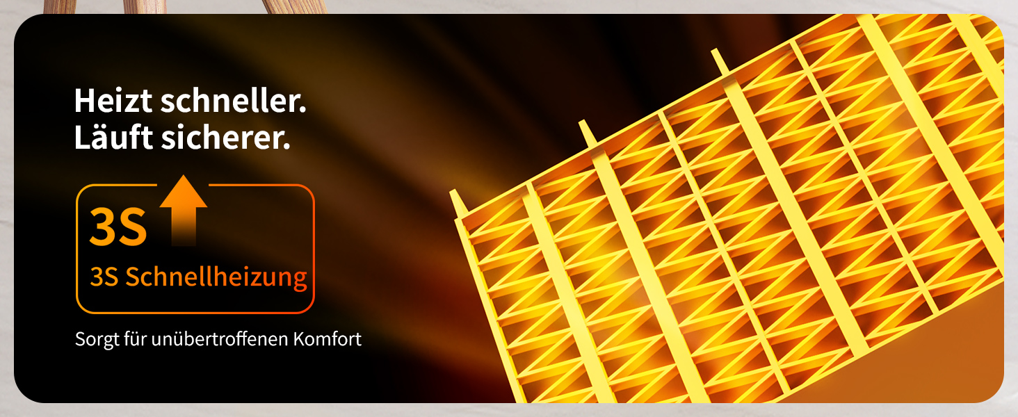 Електричний обігрівач Aeco EcoHeat Boost 58 см з дистанційним керуванням, 2000 Вт, LED ECO-режим, таймер 24 год, 4 режими, тиха керамічна панель, термостат, захист від перегріву та перекидання, осциляція