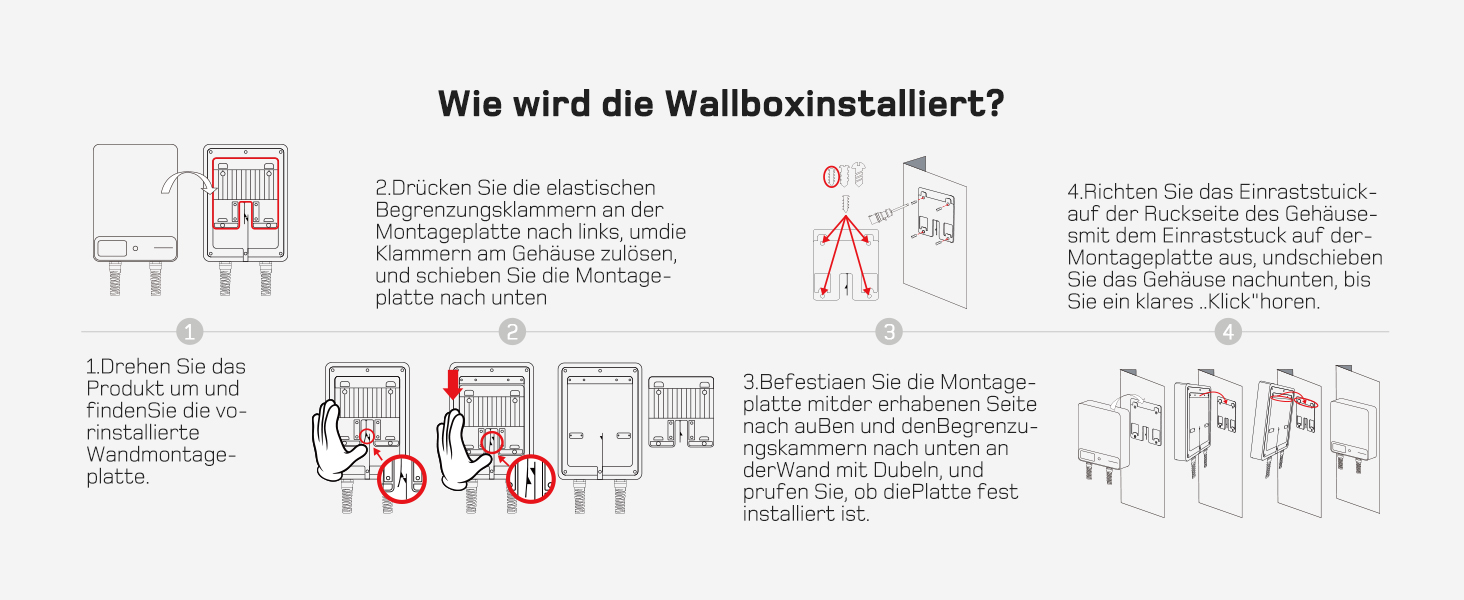 Wallbox 11 кВт з Wi-Fi та кабелем Type 2 7,5м, 3-фазне зарядне для електромобілів (BEV/PHEV), 6-16A, 400V, RCD Type A 30mA/DC 6mA, IP54, чорний. Зарядна станція для дому.