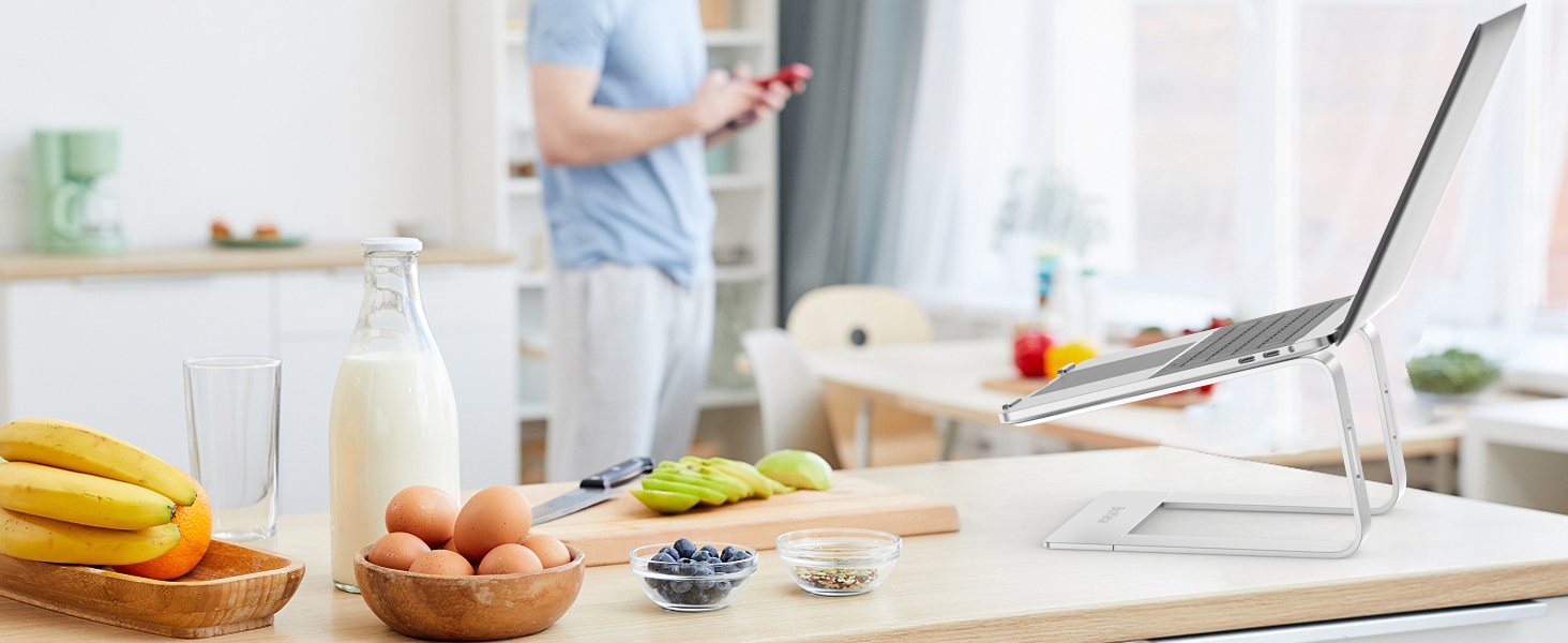 Підставка для ноутбука BoYata: ергономічна, алюмінієва, портативна, сумісна з MacBook, Dell, HP, Samsung, Acer (10-14 дюймів)