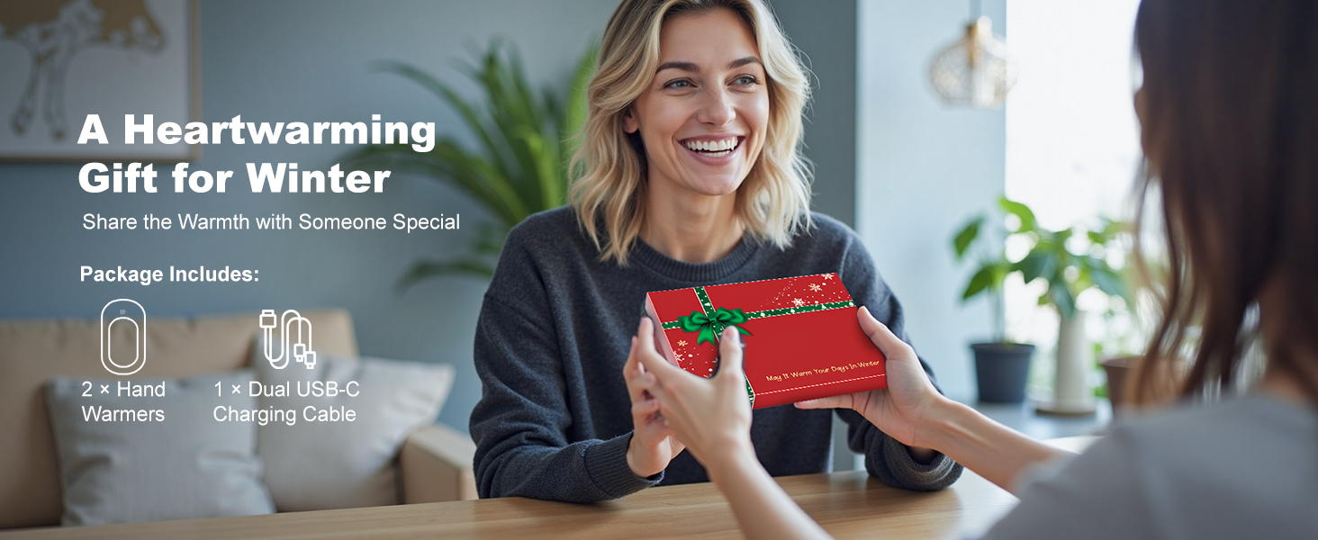 Електричний грілка для рук Macchiatto 2 шт., багаторазовий, 3200mAh, 3 рівні нагріву, до 55°C, чорний