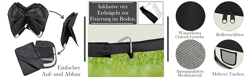 Клітка для цуценят Petigi XL, 115x115x65 см, 8-кутна, рожева (чорна), для собак, кроликів, морських свинок, котів