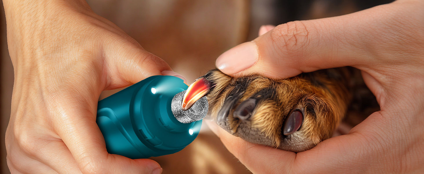 Електричний точилка для кігтів собак YABIFE, 3 швидкості, тиха, для собак та котів