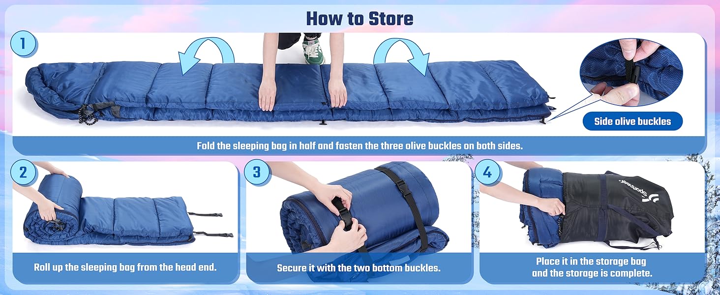 Спальний мішок зимовий XXL 230x90 см з капюшоном та підкладкою Kristallsamt для дорослих, -5°C