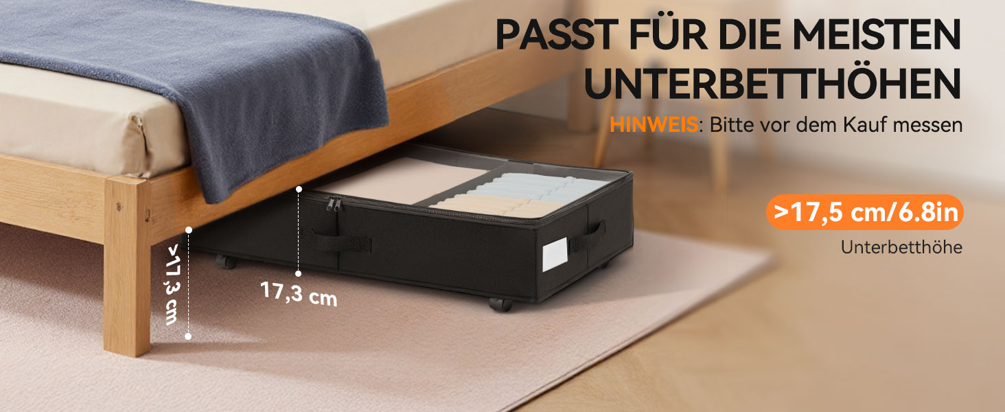 Підліжкова комода на колесах 2 шт., 48 л, ящик для зберігання під ліжком з кришкою та металевим каркасом, складаний ящик для зберігання під ліжко для одягу, постільної білизни, взуття (44л*2, блискавка)