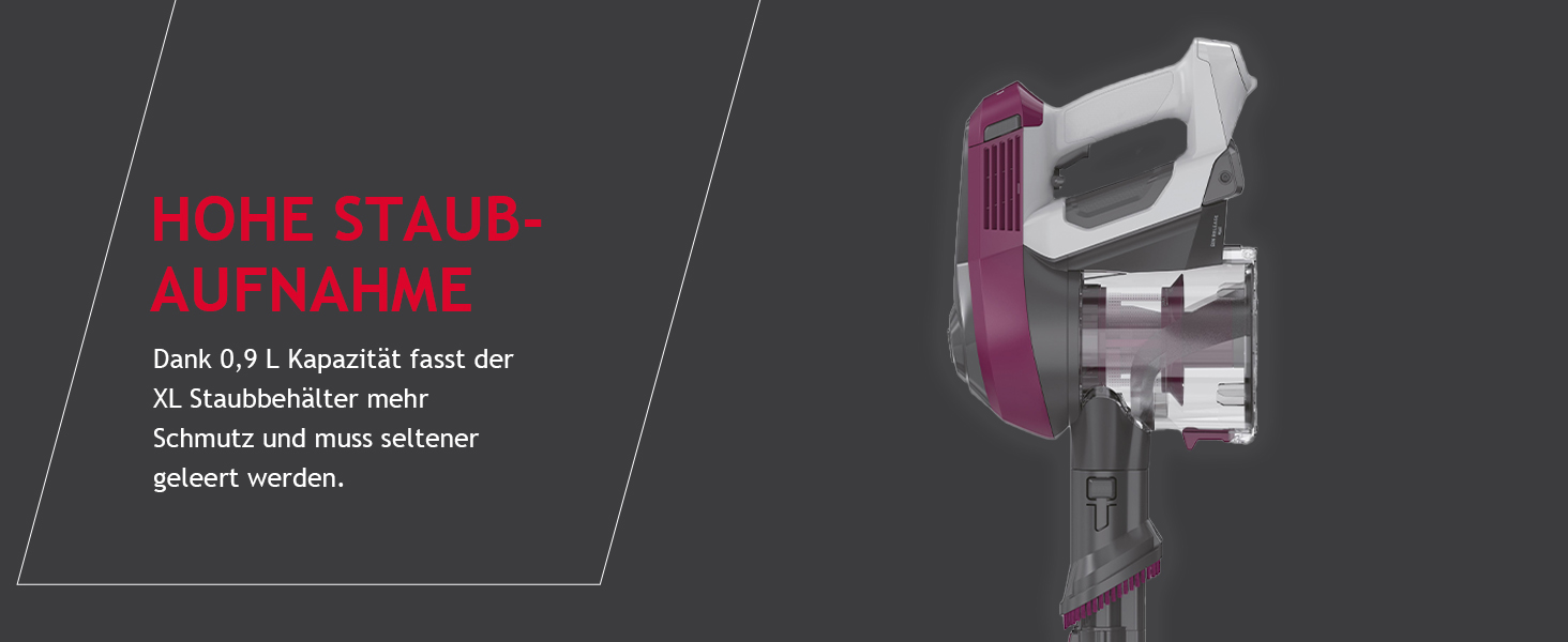 Бездротовий пилосос Hoover HF110H Pet: акумуляторний, без мішка, для дому та тварин, LED-підсвітка, XL-контейнер