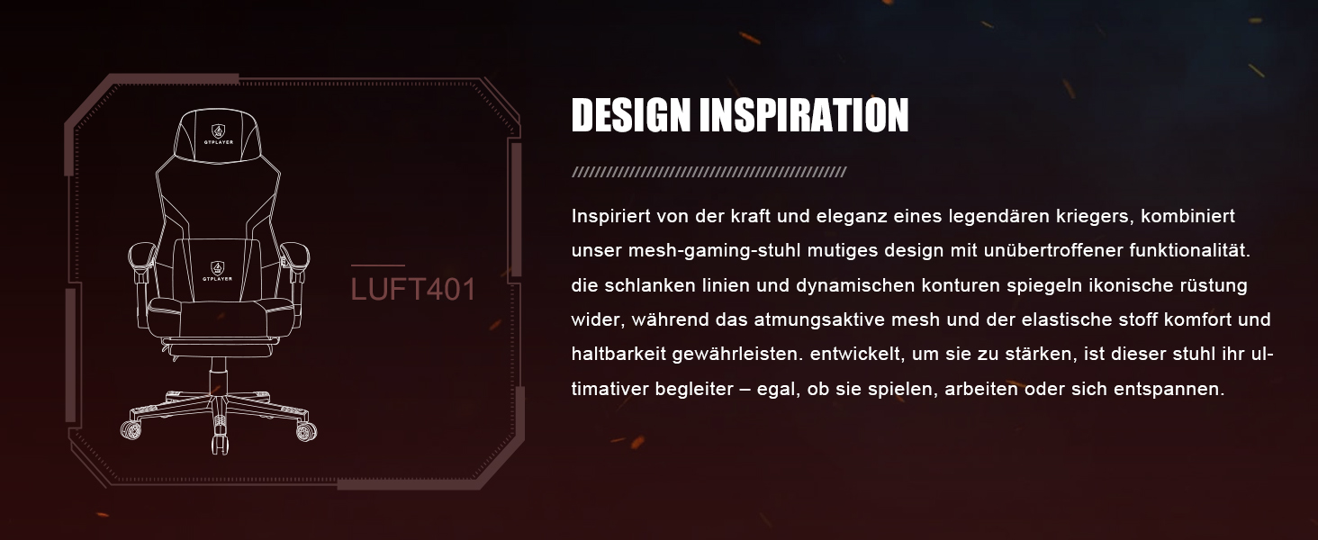 Геймерське крісло GTPLAYER з підставкою для ніг, ергономічне офісне крісло з сітчастою спинкою, тканинне крісло для дому та офісу (Біле, Large)