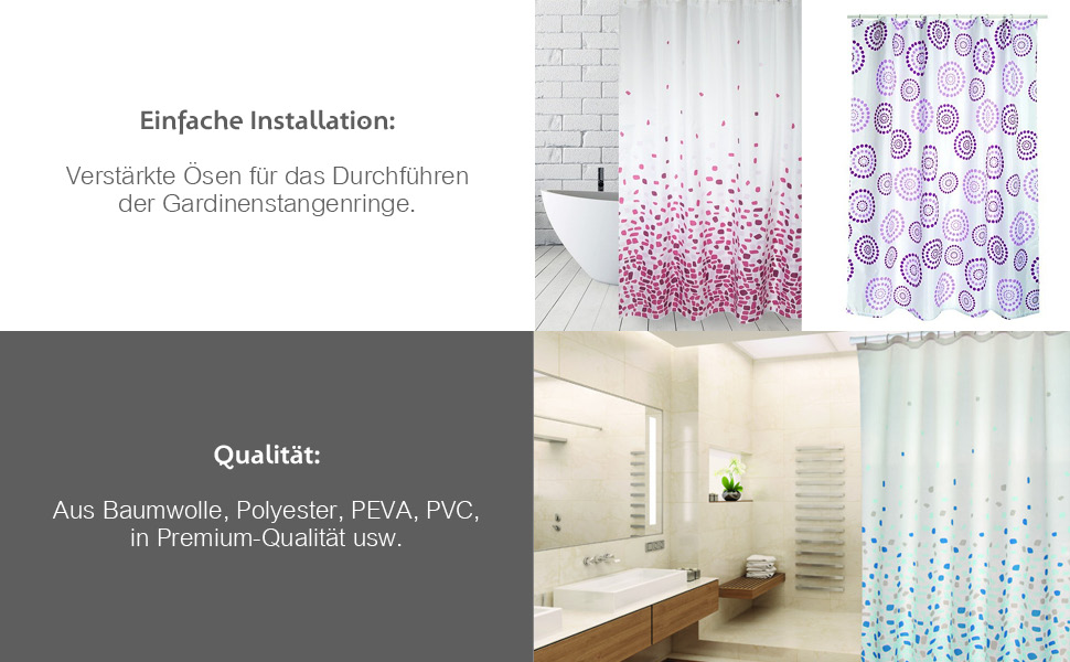 Штора для душу MSV Cotexsa 142102 Premium 'Mosaik' оранжева 180x200 см, антибактеріальна, з кільцями, поліестер, Іспанія