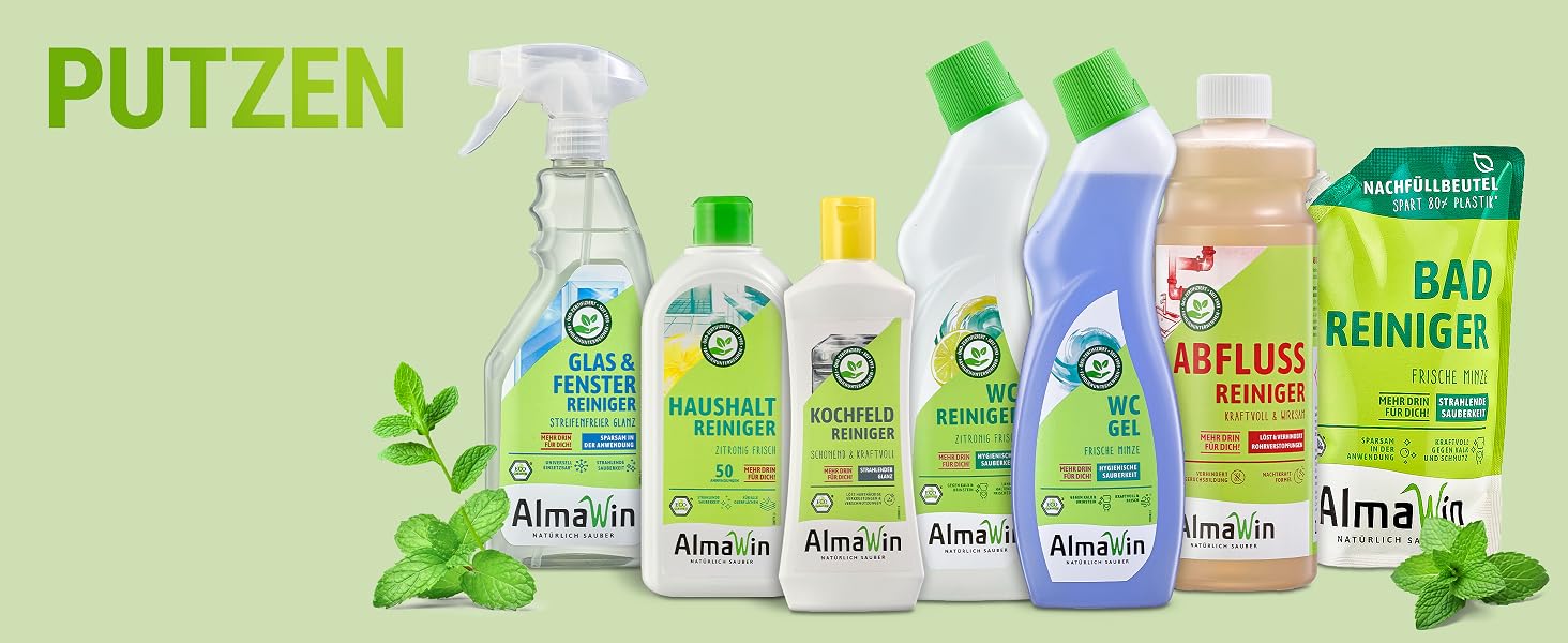 Рідкий пральний засіб для кольорових речей AlmaWin Color з ароматом липи, веганський, еко-засіб для прання (4х1.5л, 80 прань, 30-60°C)