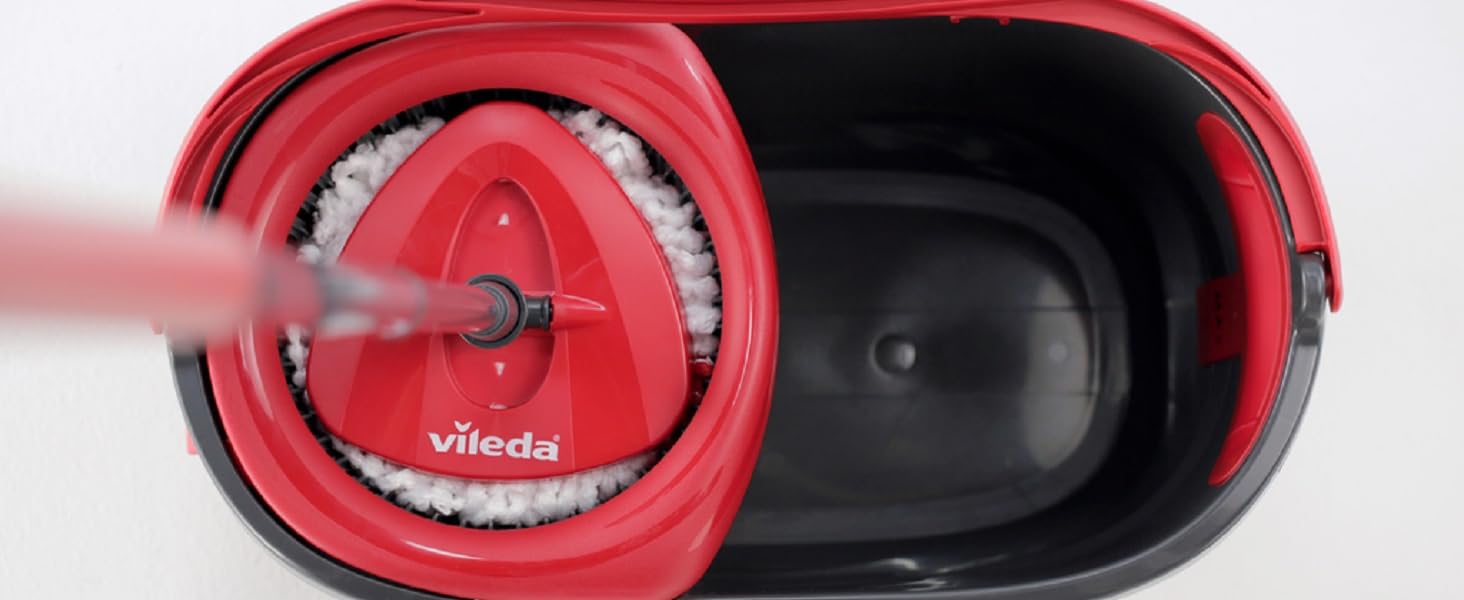 Набір для миття підлоги Vileda Turbo Wischmopp: мікрофібра, телескопічна ручка 123 см, еко-упаковка (з запасним чохлом)